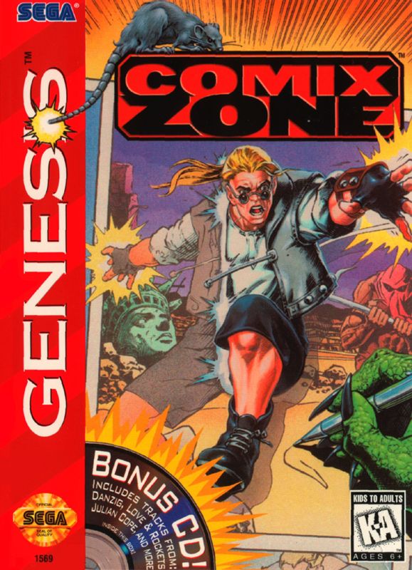 Comix Zone box art for GameBoy Advance